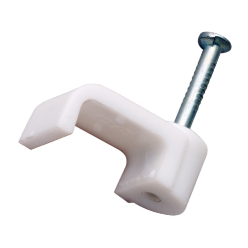 Крепеж кабеля плоский 5 х 2 мм, белый (упак. 50 шт) REXANT | код 07-4205 | REXANT Крепеж кабеля плоский 5 х 2 мм, белый (упак. 50 шт) REXANT | код 07-4205 | REXANT