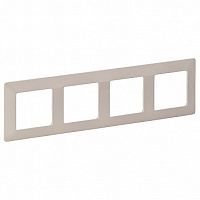 Рамка 4 поста VALENA LIFE, слоновая кость | код. 754044 | Legrand