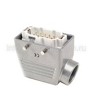 EBM10FU10 Вилка, 4-фиксатора, боковой ввод, 10 полюсов, 16А | код EBM10FU10 | EMAS