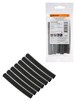Набор трубок термоусаживаемых, клеевых Моноцвет, черный 9,5/3,0 TDM | код SQ0548-3207 | TDM