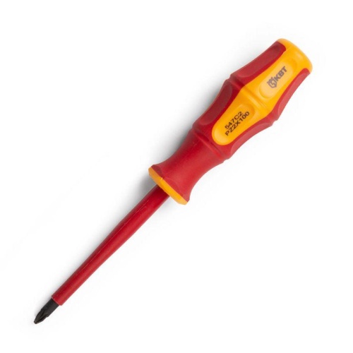 Отвертка диэлектрическая Профи PZ2х100 | код 78614 | КВТ Отвертка диэлектрическая Профи PZ2х100 | код 78614 | КВТ