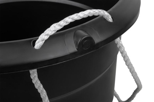 Ведро строительное пластиковое для переноски раствора, усиленные стенки, канатные ручки 40 л | код 4100 | FIT фото 6