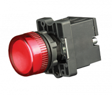 Лампа сигнальная в пластиковом корпусе LED 230В красная | код LS1-CVM4 | ELVERT