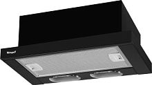 Вытяжка встраиваемая Weissgauff TEL 450 EB черный управление: кнопочное (1 мотор) | код 1818639 | WEISSGAUFF