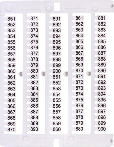 Маркировка клемм ES-NU0851851 (851-900) | код 003903094 | ETI