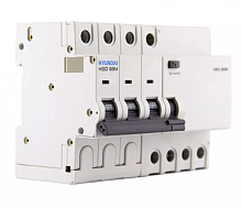 Дифференциальный автомат HRO63M 3NG4C0000C 00006G 3 полюса + нейтр., 6A ток, к.з. 6kA,30mA (STANDARD) | код 13.06.000121 | HYUNDAI