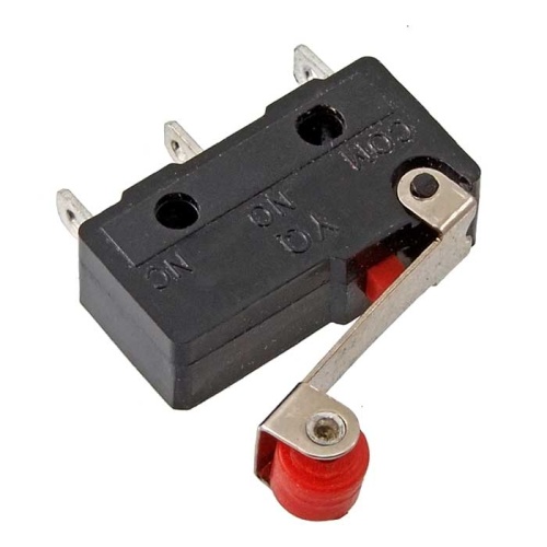 Микропереключатель с роликовым рычагом RUICHI SM5-05N-115-G45, ON-(ON) SPDT 3P, 3 А, 250 В | код 71041 | Ruichi