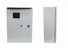 Щит с монтажной панелью ЩМП, с окном и козырьком, 500х325х180, IP55 | код KRZMI88 | KRZMI