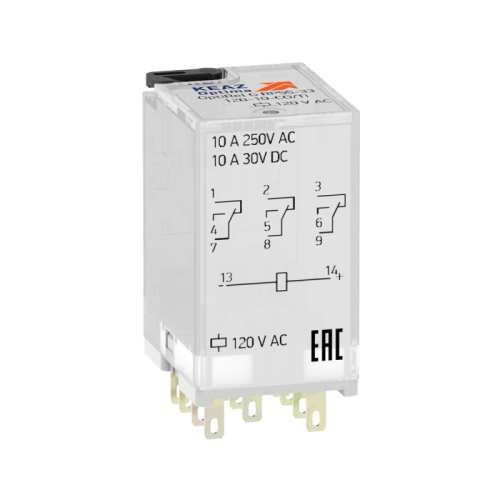 Промежуточное реле OptiRel G RP55-33-24D-10-CO-S/LD | код 282952 | КЭАЗ