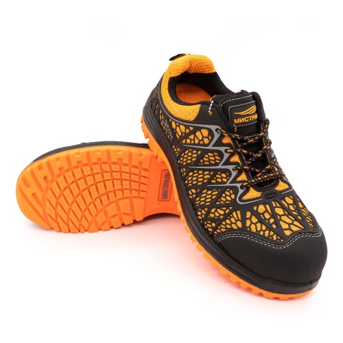 Полуботинки (кроссовки) МИСТРАЛЬ-НЕОН ПУ-ТПУ с ПКП АС оранж PT2-C-O р.44 | код 130055 | Эталон-Спецодежда