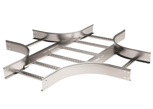 Х-ответвитель 100х500 R-300, лонжерон 1,5 мм, в комплекте с крепежными элементами и соединительными пластинами, необходимыми для мо | код LIX1305K | DKC