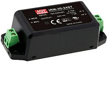 Источник питания AC-DC, 30.2Вт, вход 85...264В AC 47...440 Гц, 120...370B DC, выход 48В/0.63А, изоляция 3000В AC, на изол. площадке, 91x39.5x28.5мм, -30...+70C | код IRM-30-48ST | MeanWell