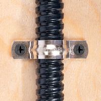 Скоба крепежная двухлапковая СМД(INOX) d19-20мм метал. (уп.20шт) Fortisflex 80135