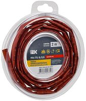 Трубка термоусадочная ТТУ нг-LS 5/2.5 красн. (уп.2м) | код UDR12-005-D25-002-K04-T | IEK
