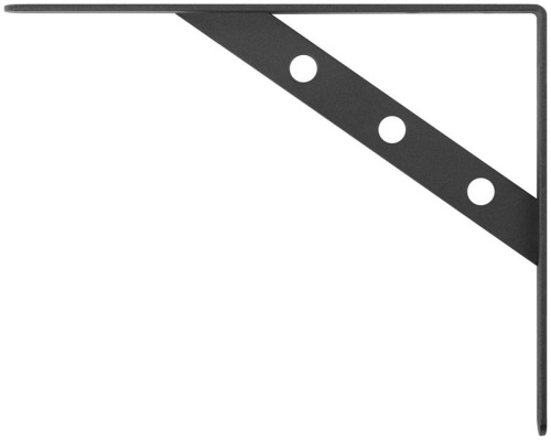 Уголок-кронштейн усиленный 250х200мм черн. КУРС 66106