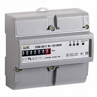 Счетчик электроэнергии многотарифный STAR трехфазный 5(60)А, ЖКИ, кл.т. 1 | код. CCE-3R4-1-02-1 | IEK