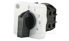 Переключатель BS 16 109 U, 2P, 20A, тип 0-1-2-3-4, 2NO на 1_4, на дверь, фронт IP40 | код EAC602436R | Rade Koncar