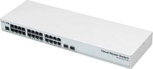 Коммутатор MikroTik CRS326-24G-2S+RM (L3) 24x1Гбит/с 2SFP+ управляемый | код 1080066 | MIKROTIK