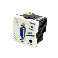 Конвертор RJ45-VGA, приемник, без блока питания, формата Mosaic, 45x45мм, белый | код LAN-SIP-23VGA/RX-WH | LANMASTER