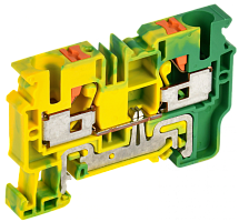 Колодка клеммная CP-PEN земля 10мм2 желто-зеленая IEK | код YCT21-00-K52-010 | IEK