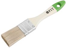 Кисть флейцевая "Микс" смешанная натуральная и искусственная щетина деревянная ручка 1. 5дюйм (35мм) FIT 01194