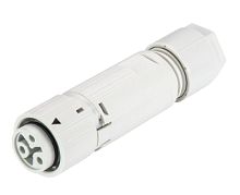 Розеточный разъем на кабель диам. 5-9,5 мм, IP68(69k), 3 полюса, цвет: серый, номинальные характеристики: 250V+PE 16A, серия gesis RST MINI | код 46.031.4553.0 | Wieland