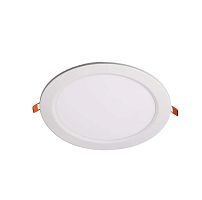 Светильник светодиодный ультратонкий встраив. PPL-R 15Вт 4000К IP40 WH d190мм круглый | Код. 5008588A | JazzWay