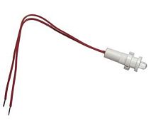 Светодиодная лампа СКЛ-17.2Б-Б-2-110, белая, выводы гибкие с наконечником под М3, 110В 50Гц/пост., диаметр посадочного отверстия 8мм, УХЛ2.1 | код A8021-80065970 | Каскад-Электро