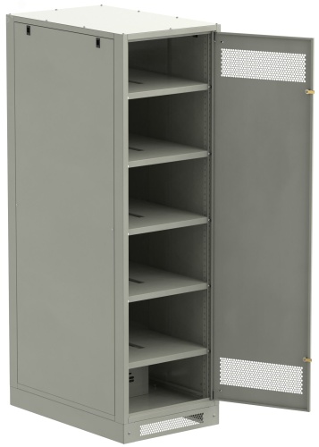 Шкаф LINEA B (пустой) 2000х600х950мм металлическая дверь серый | код LB35-20H69-M | ITK