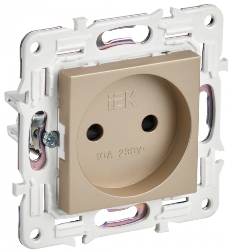 SKANDY Роз. без з/к с з/ш 10А SK-R01Sa песоч. IEK | код SK-R13-10-K98 | IEK SKANDY Роз. без з/к с з/ш 10А SK-R01Sa песоч. IEK | код SK-R13-10-K98 | IEK