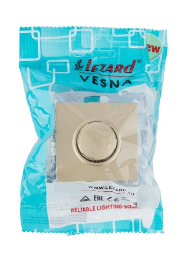 VESNA Диммер 800 Вт золото | код 742-3688-115 | LEZARD фото 5