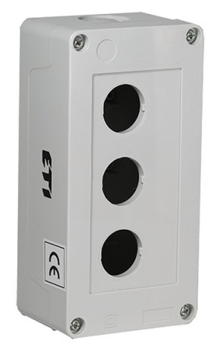 Корпус HF999003 серый 3 отверстия | код 004770414 | ETI