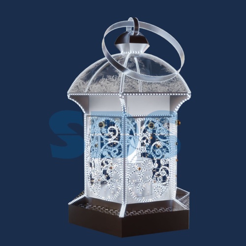 Декоративная 3D фигура Фонарик серебряный 296 см | код 501-471 | NEON-NIGHT Декоративная 3D фигура Фонарик серебряный 296 см | код 501-471 | NEON-NIGHT