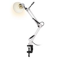 Светильник настольный TBL-01 под лампу Е27 на струбцине бел. ФАZА 5046214
