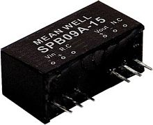 Источник питания DC-DC, 9Вт, вход 18…36В, выход 12В/750мА, дист. включение/выключение, изоляция 1500В DC, SIP8 24x9.6x11.2мм, -40...+90С | код SPB09B-12 | MeanWell