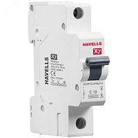 Выключатель автоматический однополюсный 10A С 4,5кА Х7 | код 7701521 | Havells