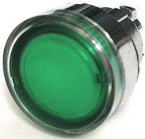 КМЕ 41ЛС зеленый IP40 LAY4-BW33.BR Головка плоская стальная с возвратом с подсветкой 22 мм | код LAY4-BW33.BR | Briswik