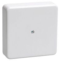 коробка КМ41212-01 распаячная для о/п 75х75х20 мм² белая (6 клеммы 6мм² ) | код. UKO10-075-075-020-K01 | IEK