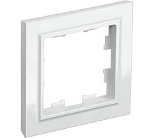 BRITE Рамка 1-мест. РУ-1-БрБ бел. | код BR-M12-K01-PRO | IEK