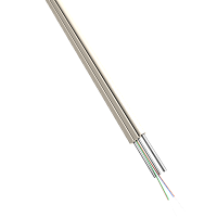 ВО кабель универсальный FTTH Drop с тросом, плоский, steel wire, нг(А)-LS, 4xOS2 Ultra, белый | код TWT-OFC-FUS4-SU-LS-T | TWT