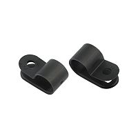 Кабельная скоба под винт REXANT 9 мм, черная, упаковка 50 шт. | код 07-4409-1 | REXANT