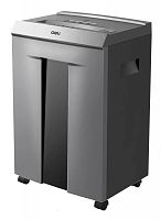 Шредер Deli ET096 серый с автоподачей (секр.P-5) фрагменты 16лист. 30лтр. скрепки скобы пл.карты CD | код 1907557 | DELI