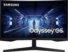 Монитор Samsung 27 Odyssey G5 C27G55TQBI черный VA LED 1ms 16:9 HDMI матовая 250cd 178гр/178гр 2560x1440 144Hz FreeSync Premium DP WQ 4.5кг | код 1898146 | SAMSUNG
