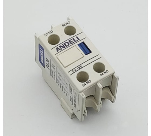 Приставка доп.контакты F4-20 1НО+1НЗ к Контактору CJX2 (ANDELI) | код ADL08-160 | ANDELI Приставка доп.контакты F4-20 1НО+1НЗ к Контактору CJX2 (ANDELI) | код ADL08-160 | ANDELI