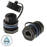 Разъём герметичный SZC RJ45M20ZO-6AG, 10BASE-T,100 BASE-T, 1000 BASE-T | код 107879 | SZC