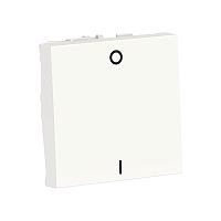 UNICA MODULAR выключатель двухполюс, 1-клавиш, сх. 2, 16 AX, 250 В, 2 мод белый | код NU326218 | Systeme Electric