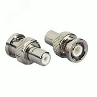 Переходник штекер BNC - гнездо RCA | код GF-BNCM-RCAF | Giraffe