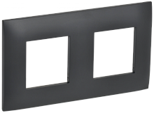 SKANDY Рамка 2-мест. SK-F02T титан IEK | код SK-M22-K48 | IEK