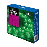 Гирлянда светодиодная Дюралайт ULD-D50 8M/С08 IP44 GREEN 8м С контроллером Зеленый свет Провод белый ТМ | код UL-00008570 | Uniel