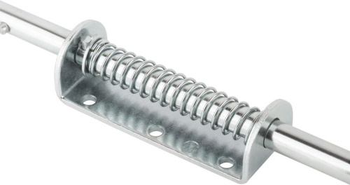 Засов пружинный накладной круглый ригель 400мм 66700 фото 5